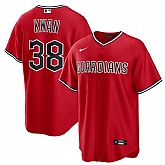 Men's Cleveland Guardians #38 Steven Kwan Red Cool Base Limited Stitched Jersey Dzhi,baseball caps,new era cap wholesale,wholesale hats